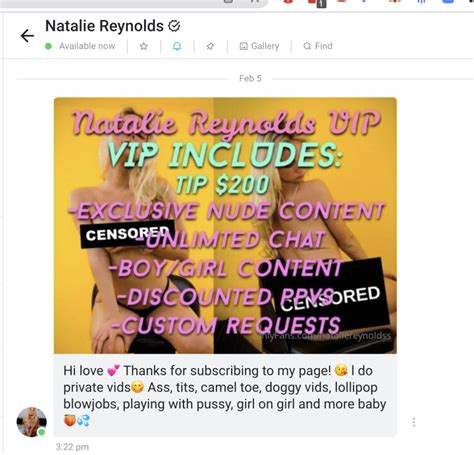 natalie retnolds leaks|Find Natalie Reynolds Onlyfans